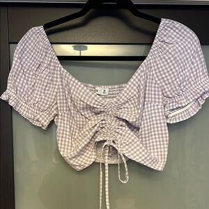 Purple Hollister Gingham Women's Top